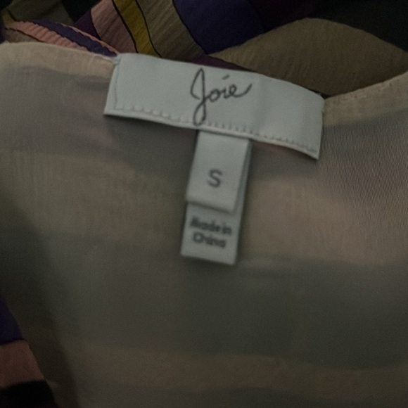 Joie Jesbelle Striped Silk V-Neck Midi/Maxi Dress, Small, Used Good Condition - Picture 2 of 4